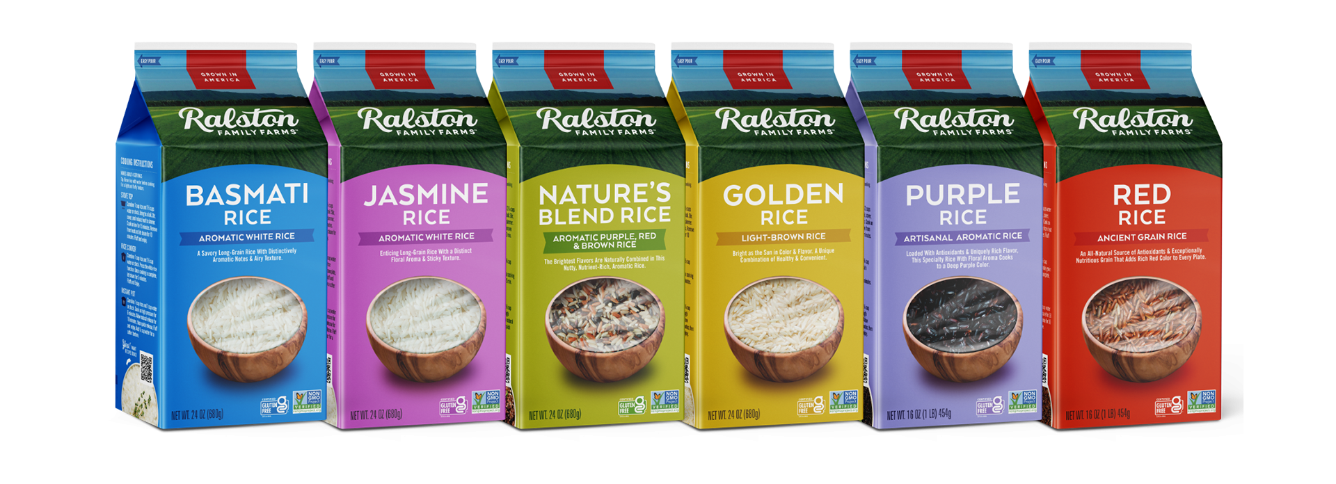 core six rice variety package lineup