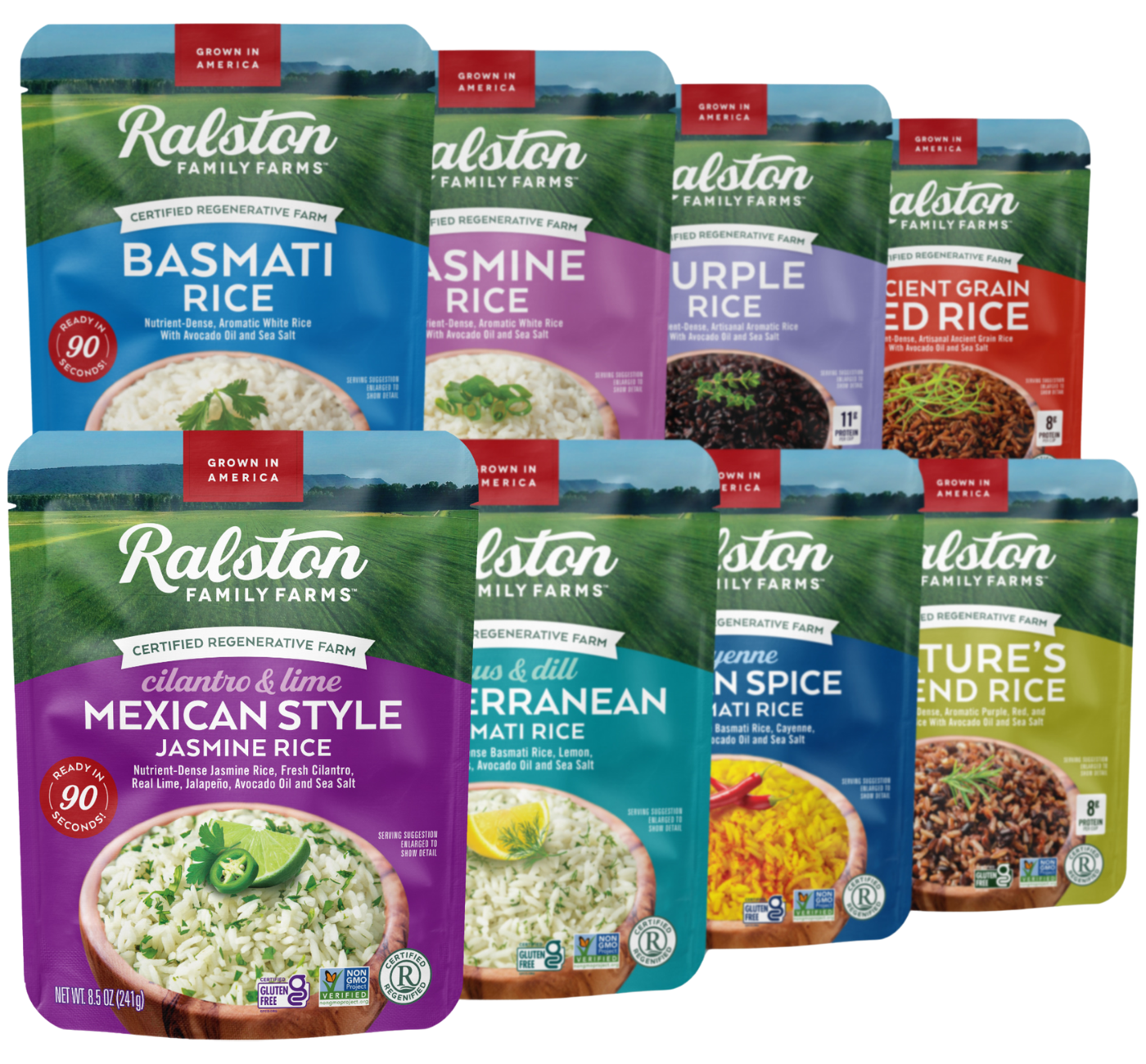 90 Second Flavored Rice packaging